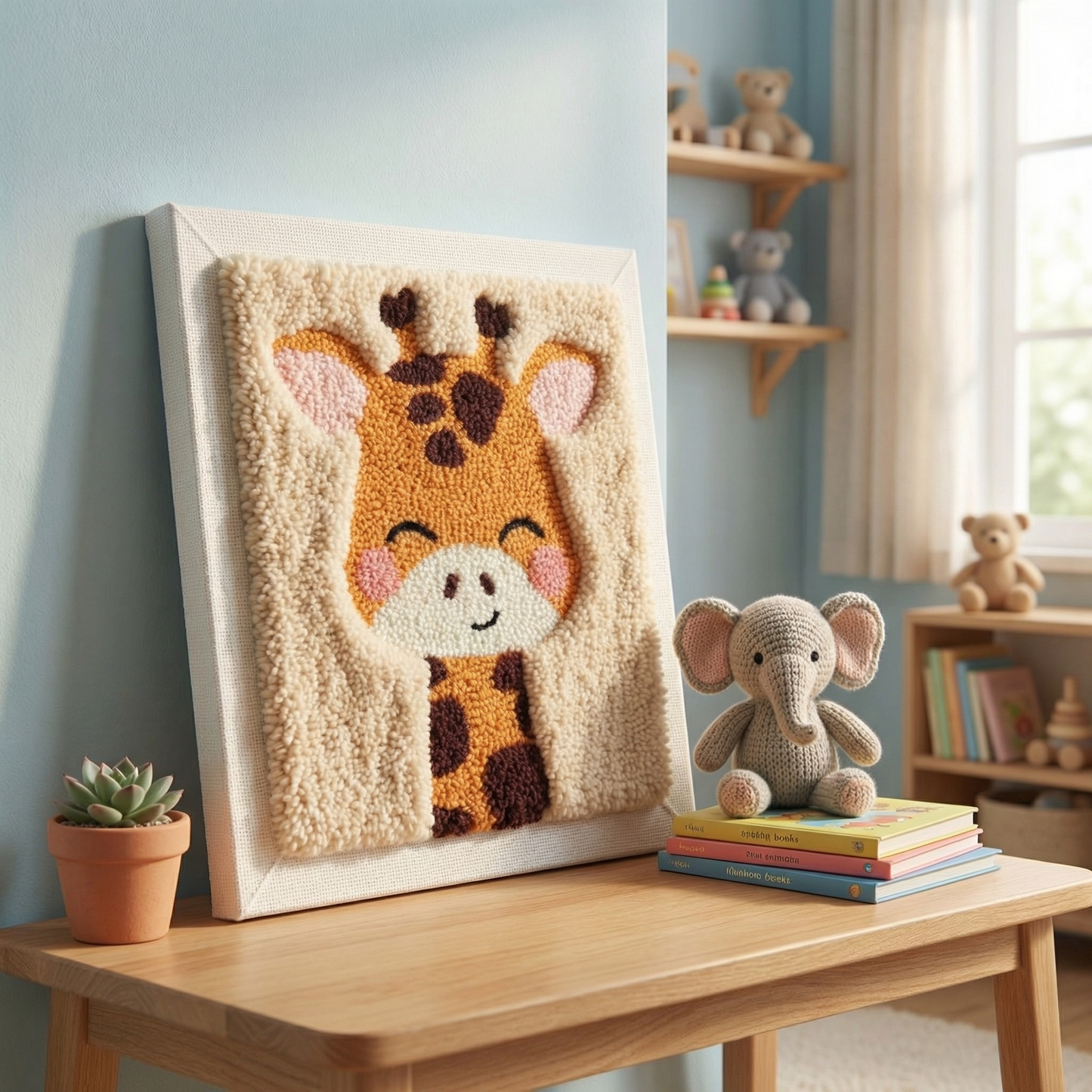Kit Punch Needle - Girafe