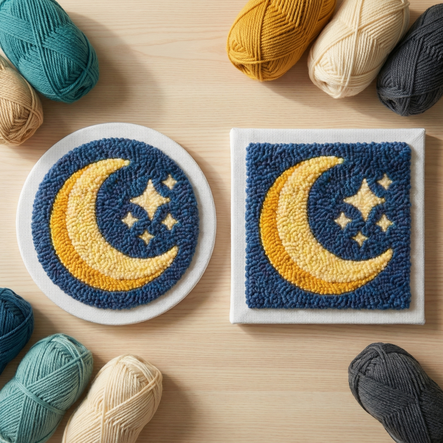 Punch Needle-Set – Harmonie der Mitternacht