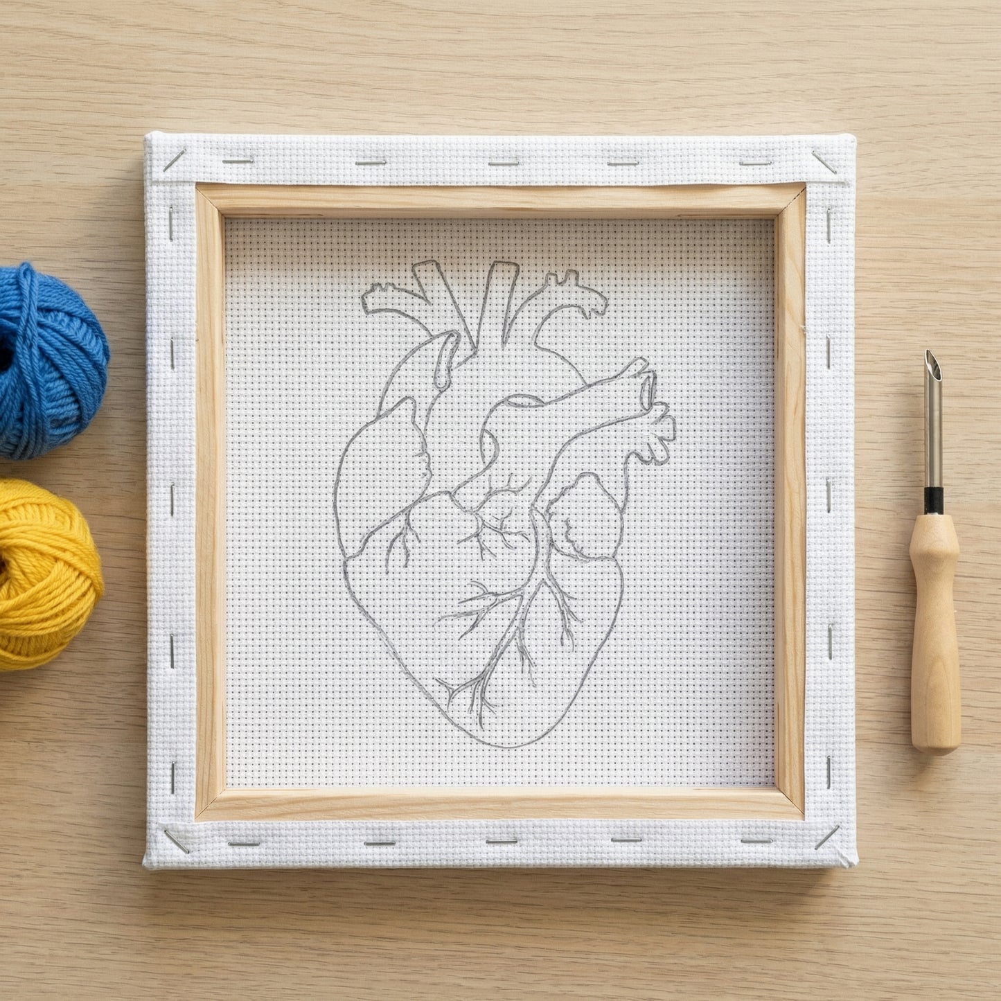 Punch-Needle-Set – Leidenschaftliches Herz