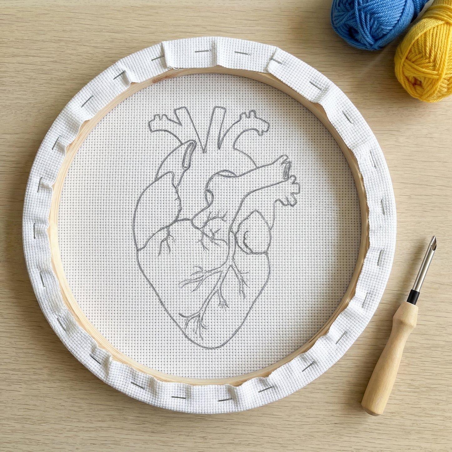 Punch-Needle-Set – Leidenschaftliches Herz