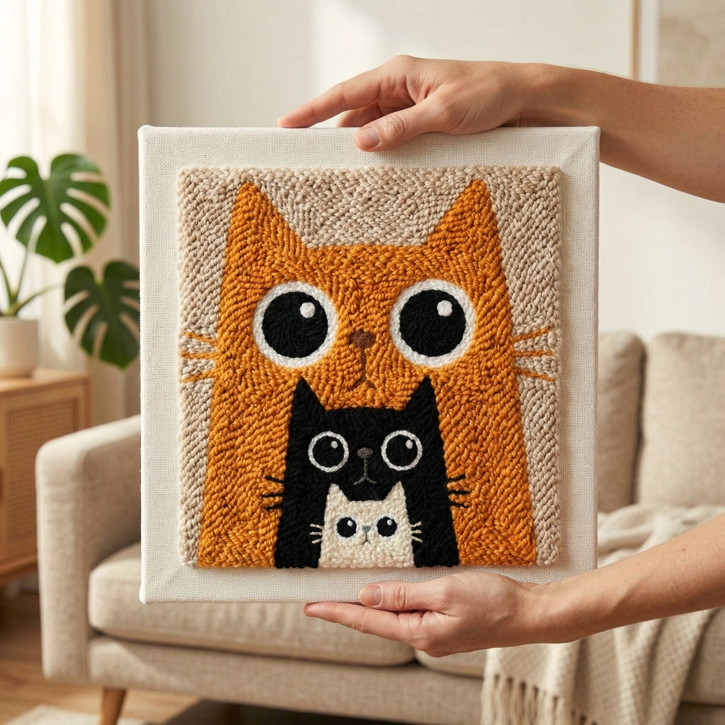 Punch Needle Kit - Cat Family