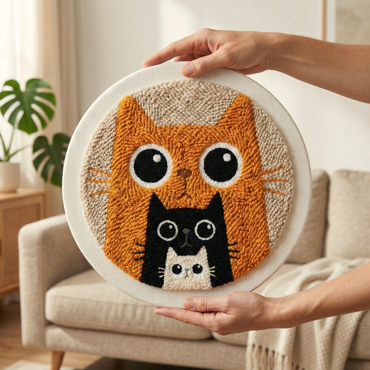 Punch Needle Kit - Cat Family