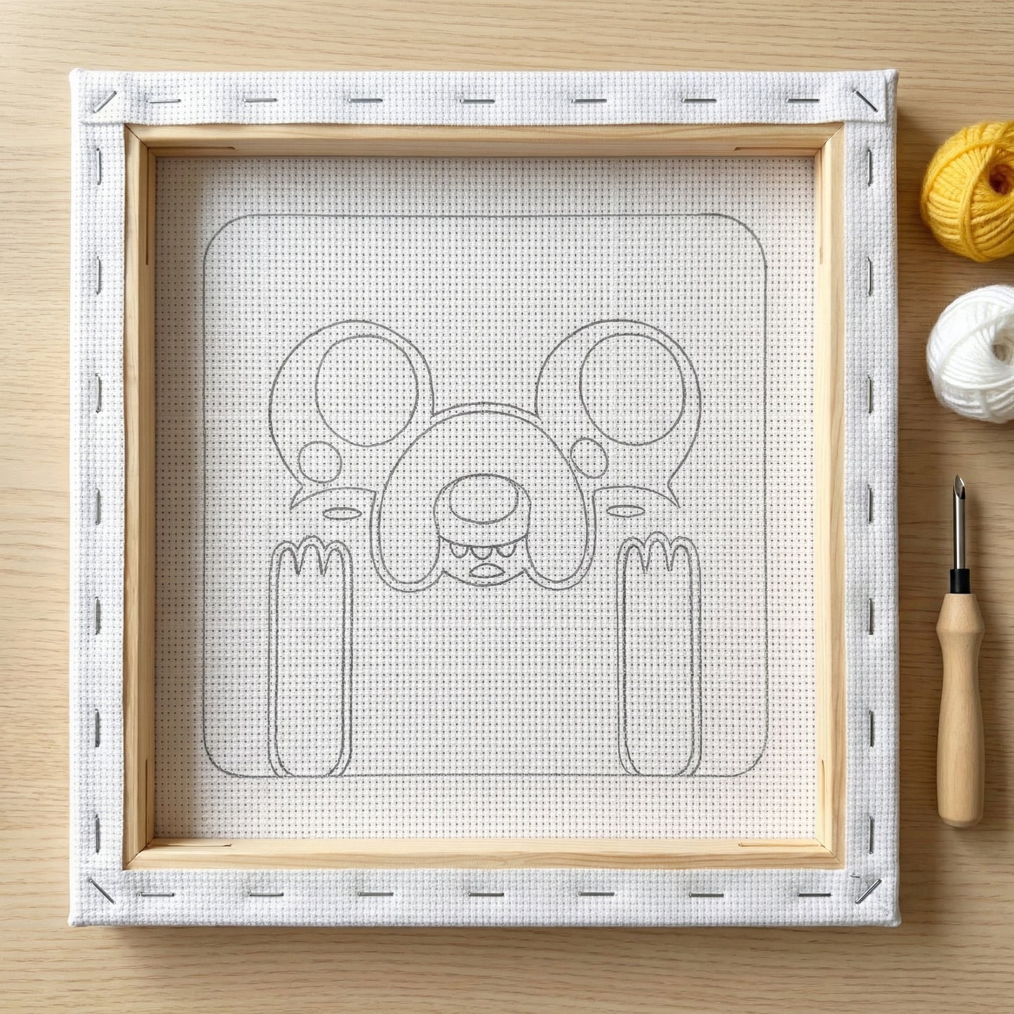Punch Needle Kit - Jake the Funny Dog
