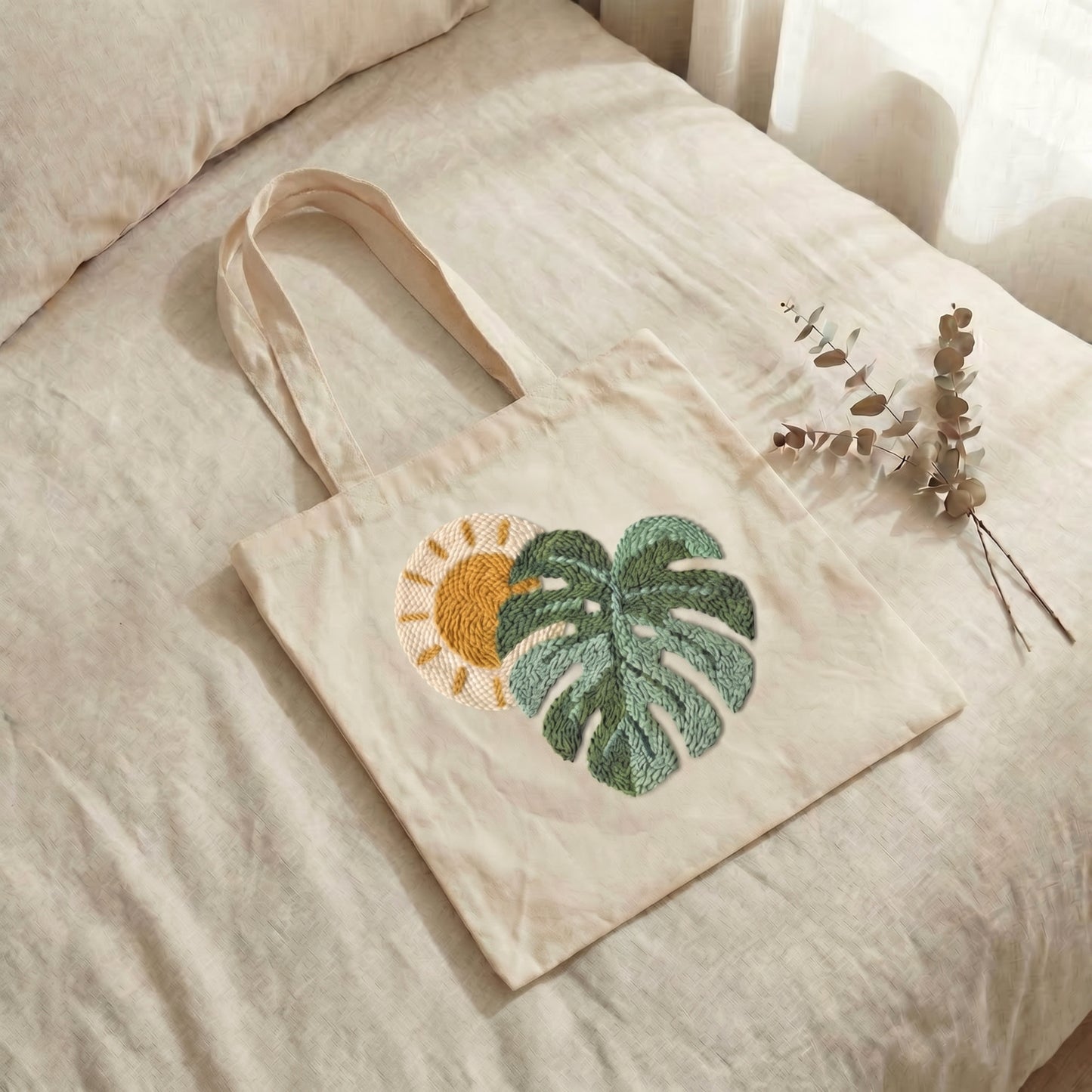 Punch Needle Tote Bag Kit – Tropical Sun | DIY Tote Bag
