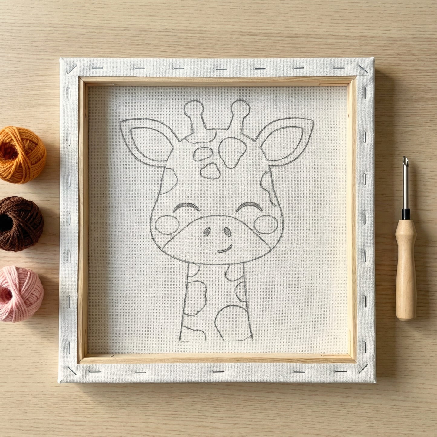 Punch Needle Kit - Giraffe
