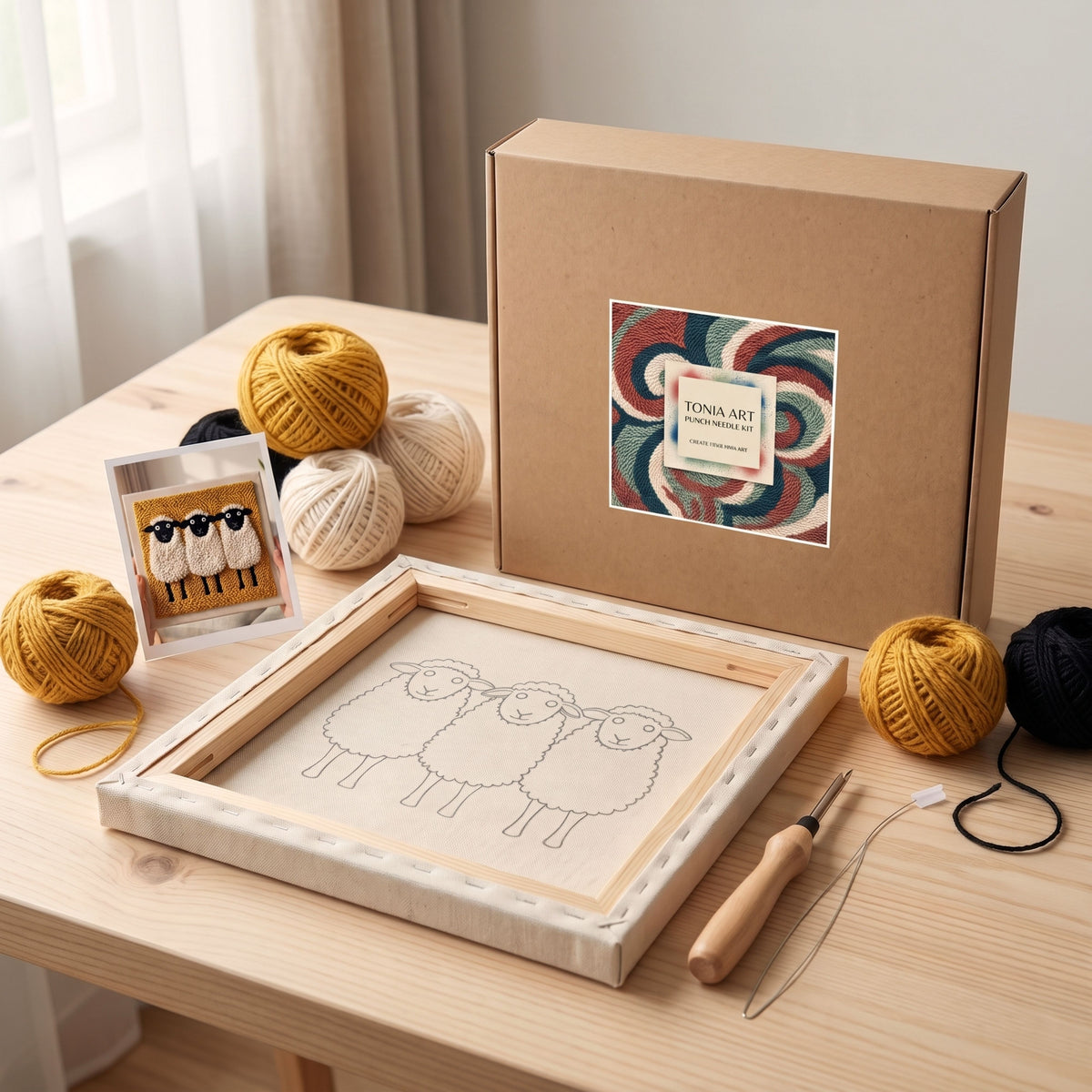 Punch Needle Kit - Sweet Sheep