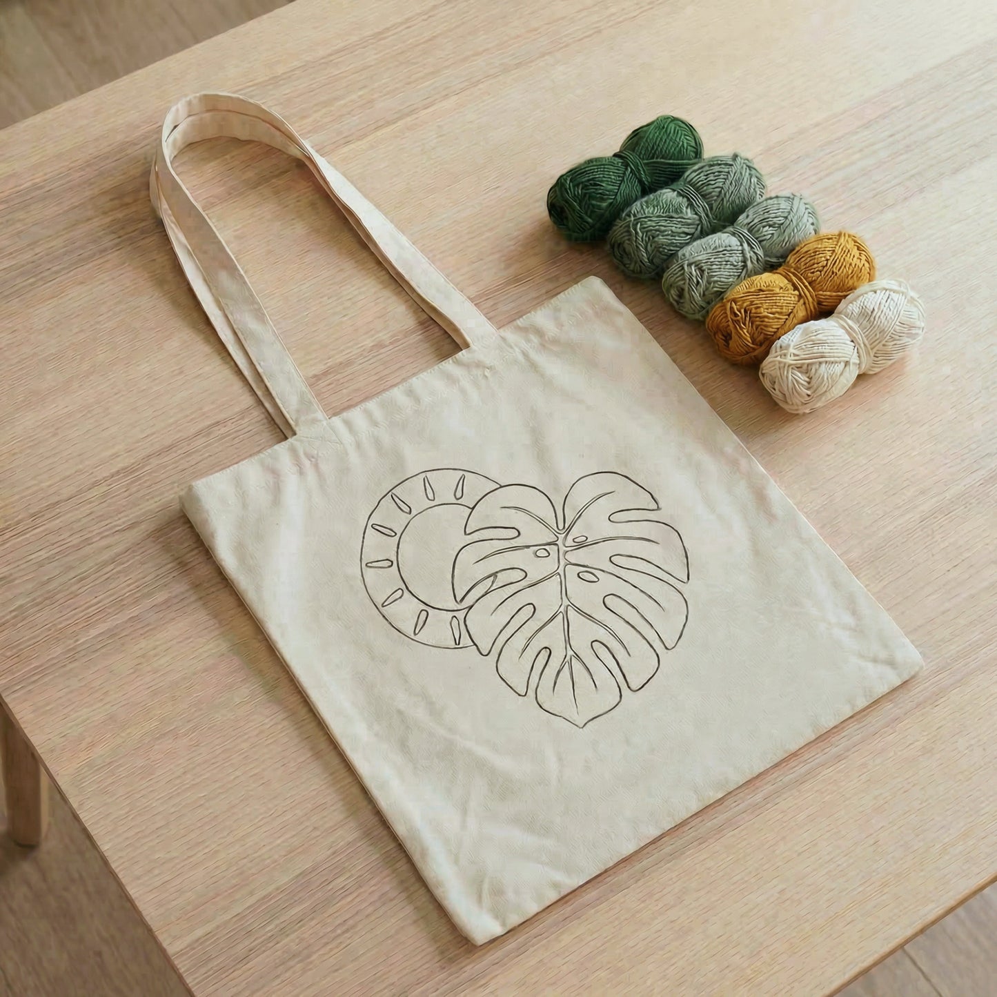 Punch Needle Tote Bag Kit – Tropical Sun | DIY Tote Bag