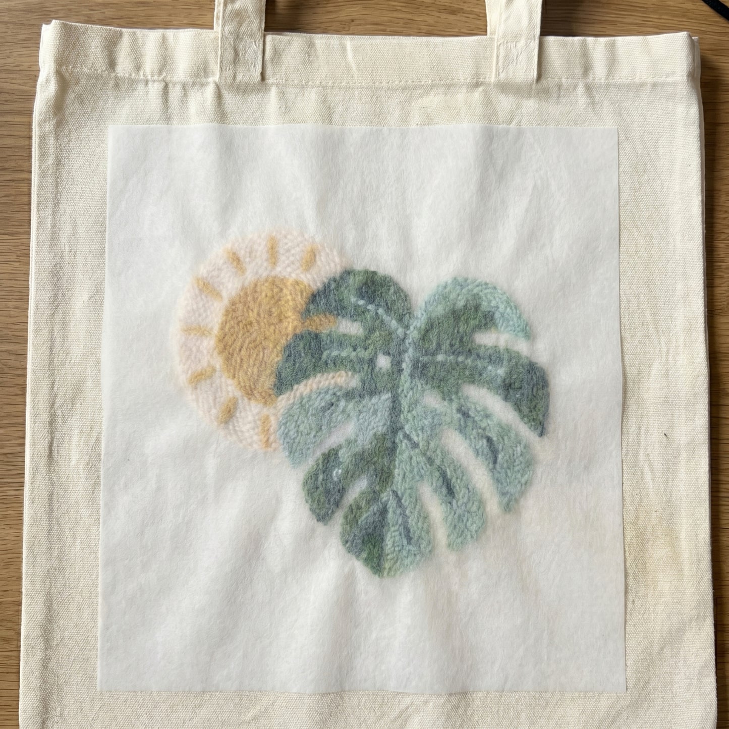 Punch Needle Tote Bag Kit – Tropical Sun | DIY Tote Bag