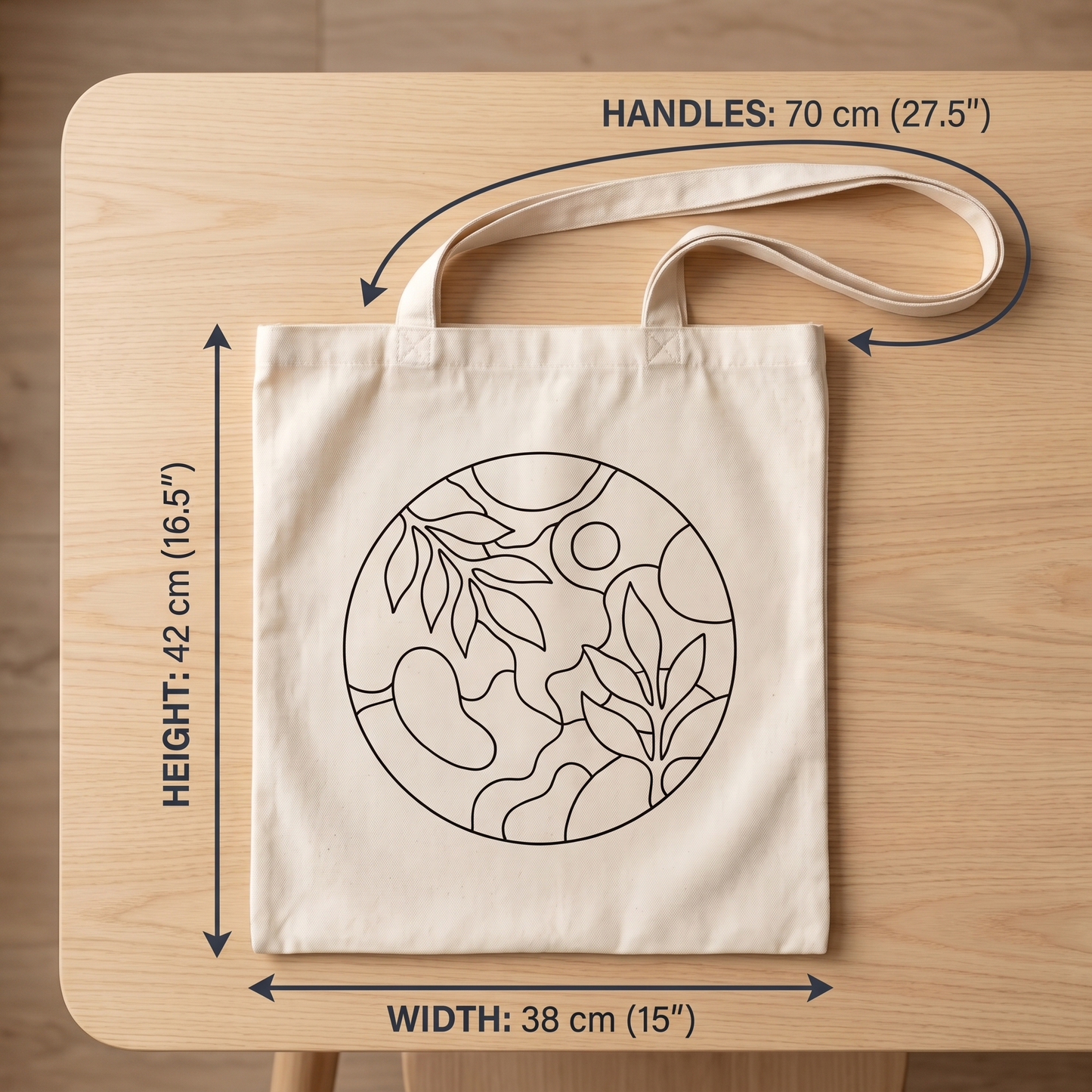 Kit Punch Needle Tote Bag – Feuillage Botanique | Sac Cabas DIY