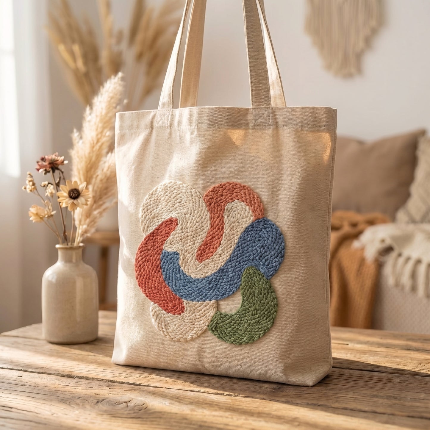 Punch Needle Tote Bag Kit – Desert Bloom | DIY Tote Bag