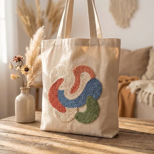 Punch Needle Tote Bag Kit – Desert Bloom | DIY Tote Bag