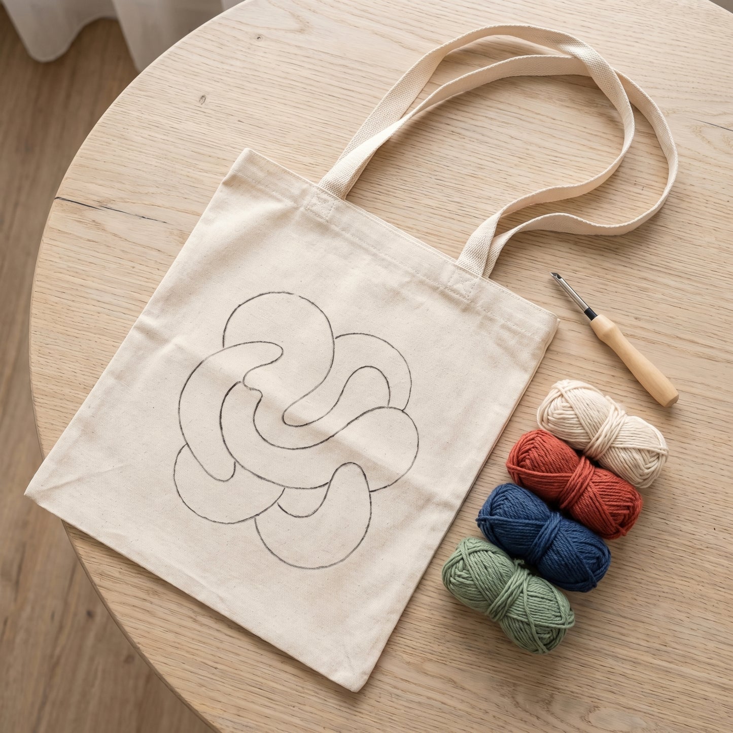 Punch Needle Tote Bag Kit – Desert Bloom | DIY Tote Bag