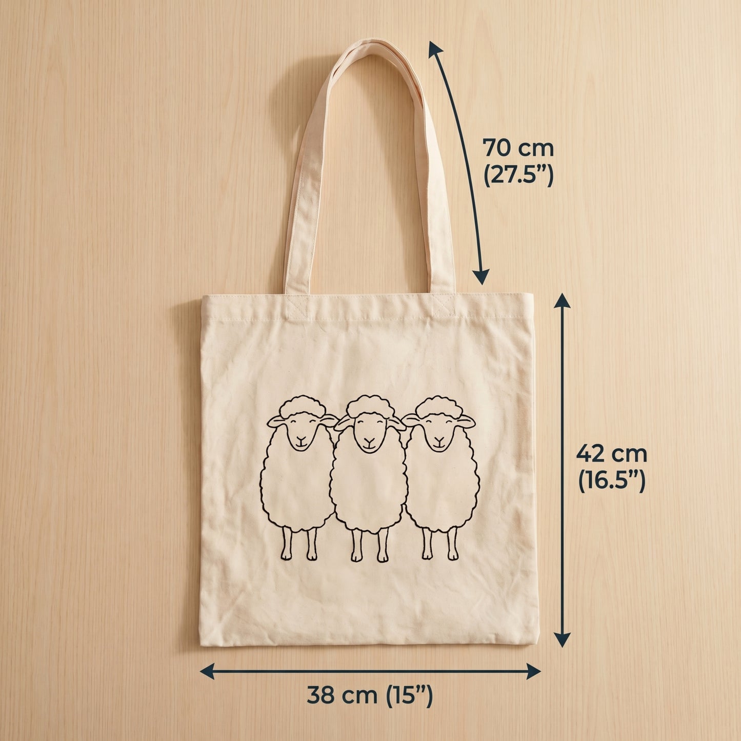 Kit Punch Needle Tote Bag – Moutons Rouges | Sac Cabas DIY