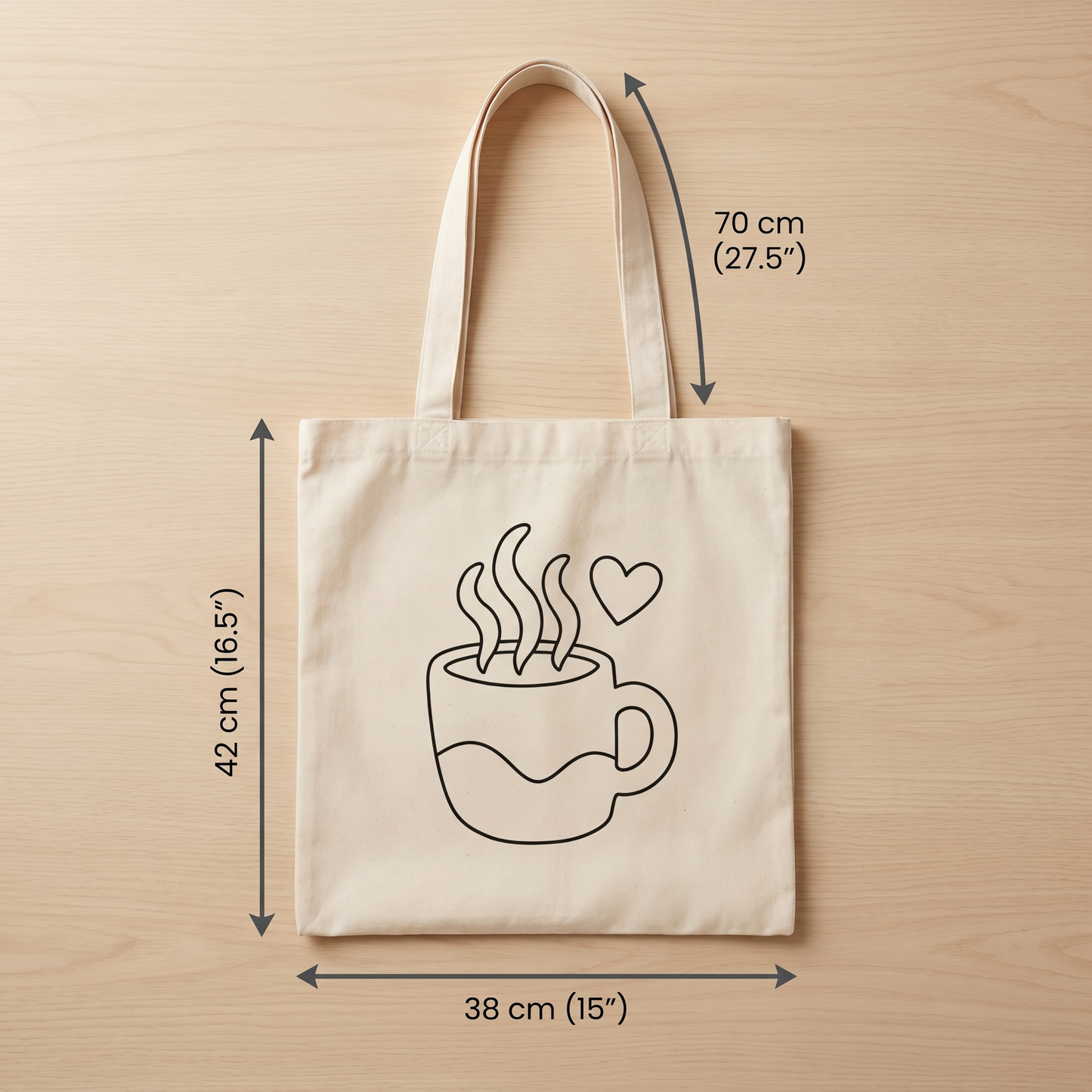 Punch-Needle-Taschen-Set – Pause Café | DIY-Einkaufstasche