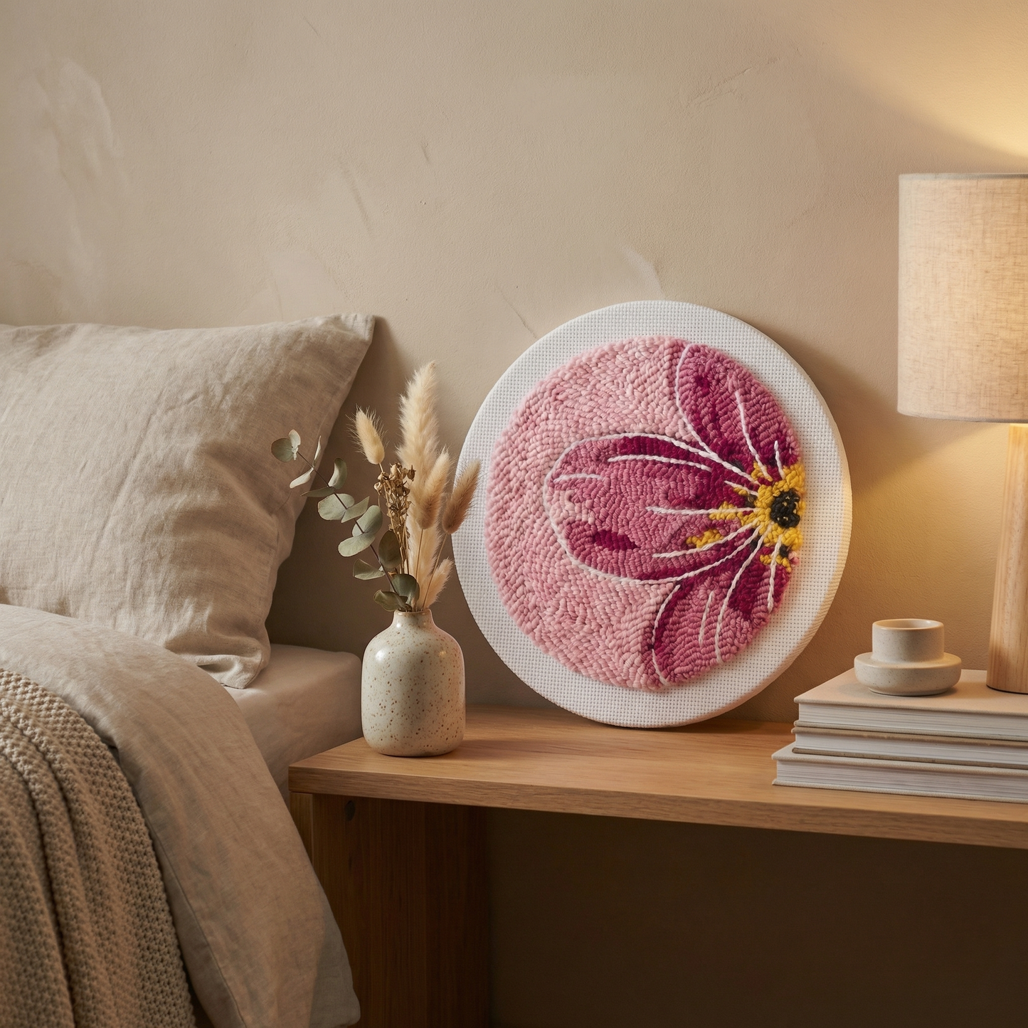 Punch Needle Kit - Peony in Bloom