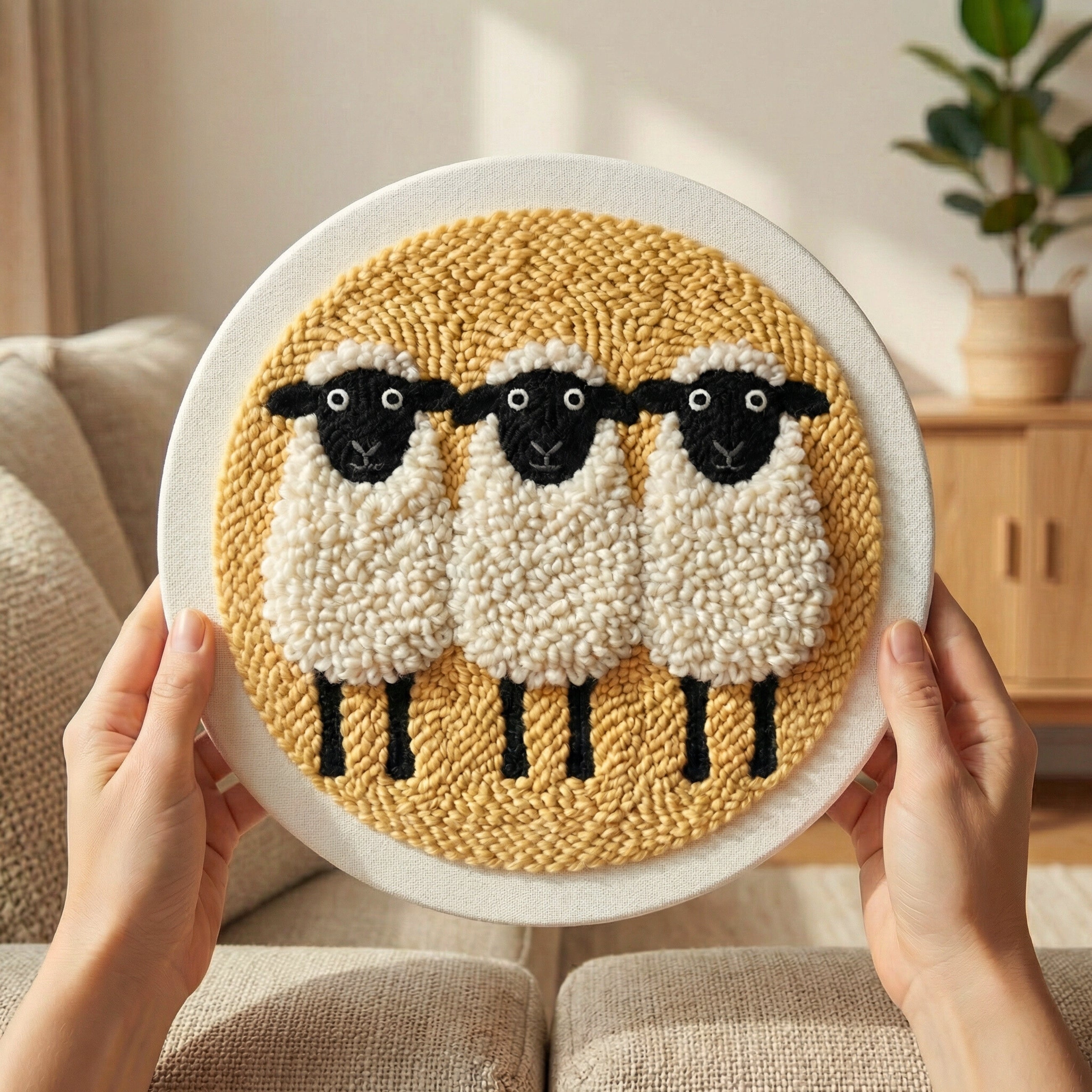 Punch Needle Kit - Sweet Sheep – Tonia Art