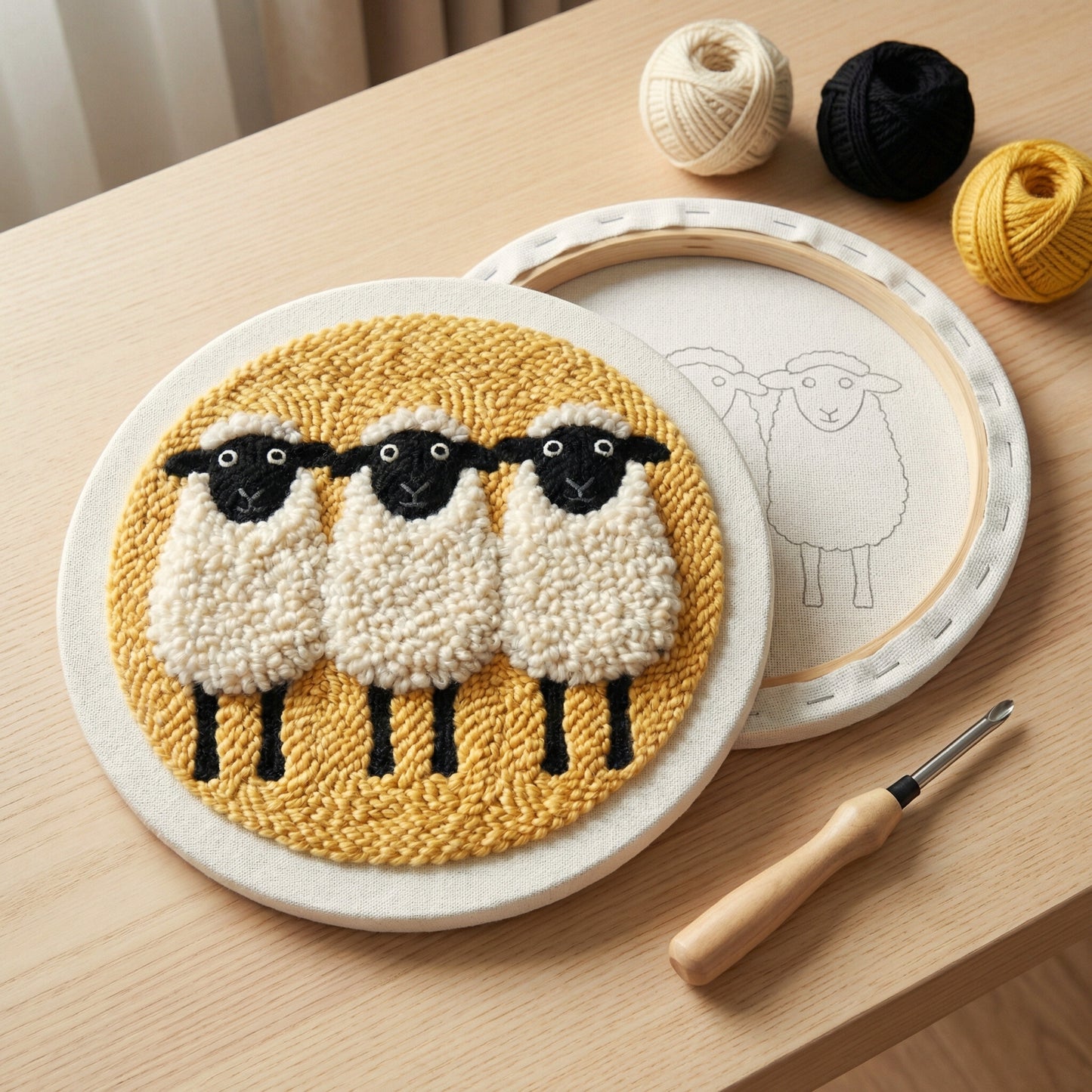Punch Needle Kit - Sweet Sheep