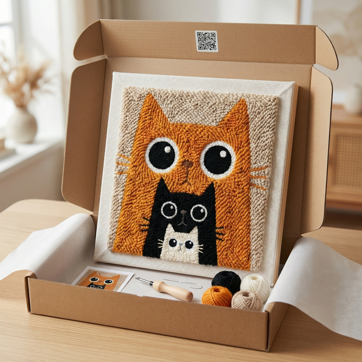 Punch Needle Kit - Cat Family