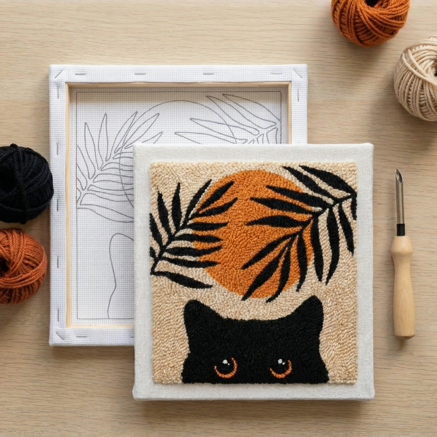 Punch Needle Kit - Cat Portrait