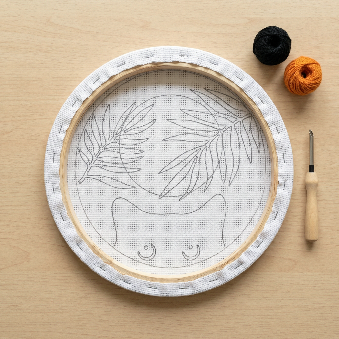 Punch Needle Kit - Cat Portrait