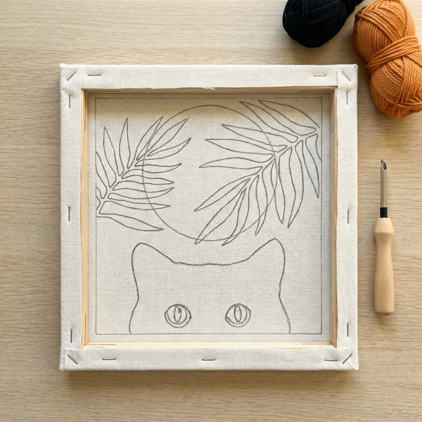 Punch Needle Kit - Cat Portrait