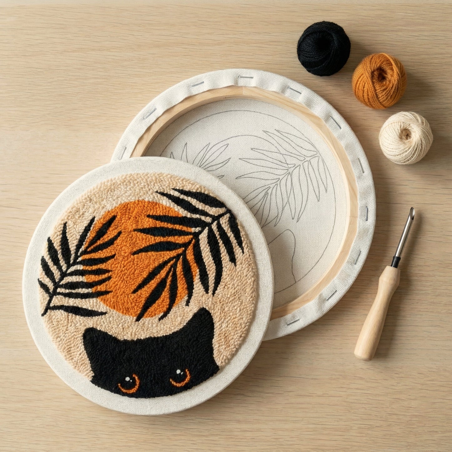 Punch Needle Kit - Cat Portrait