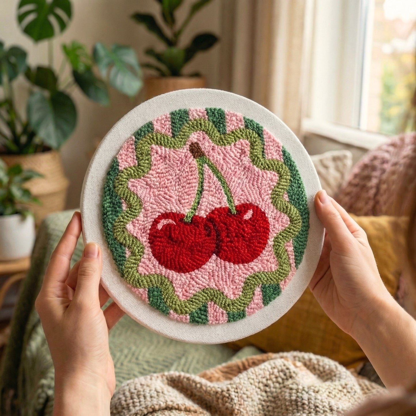 Punch Needle Kit - Cherry Duo