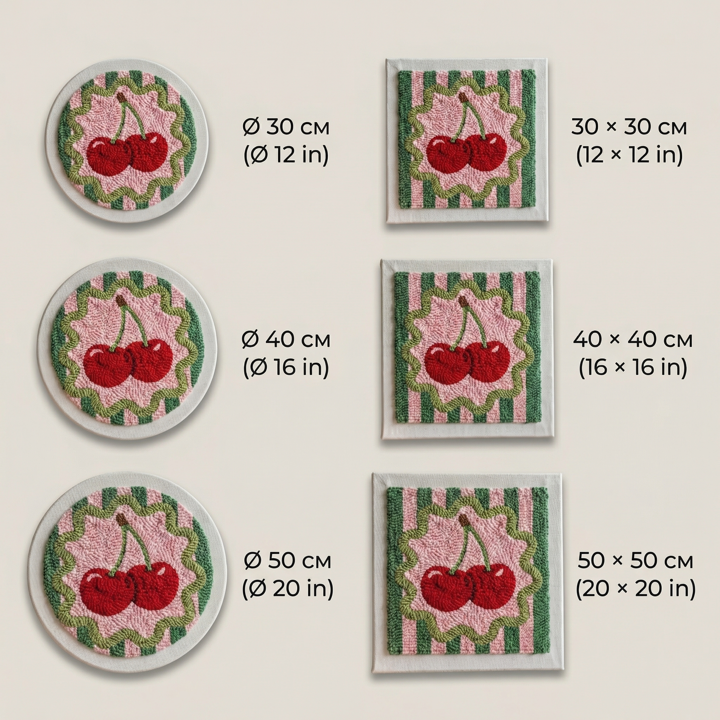 Punch Needle Kit - Cherry Duo
