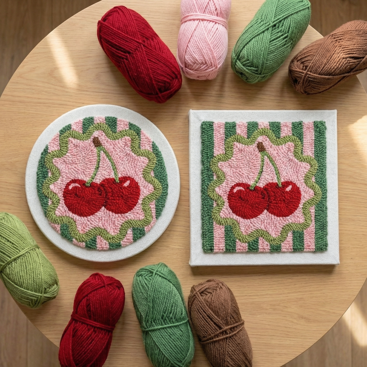 Punch Needle Kit - Cherry Duo