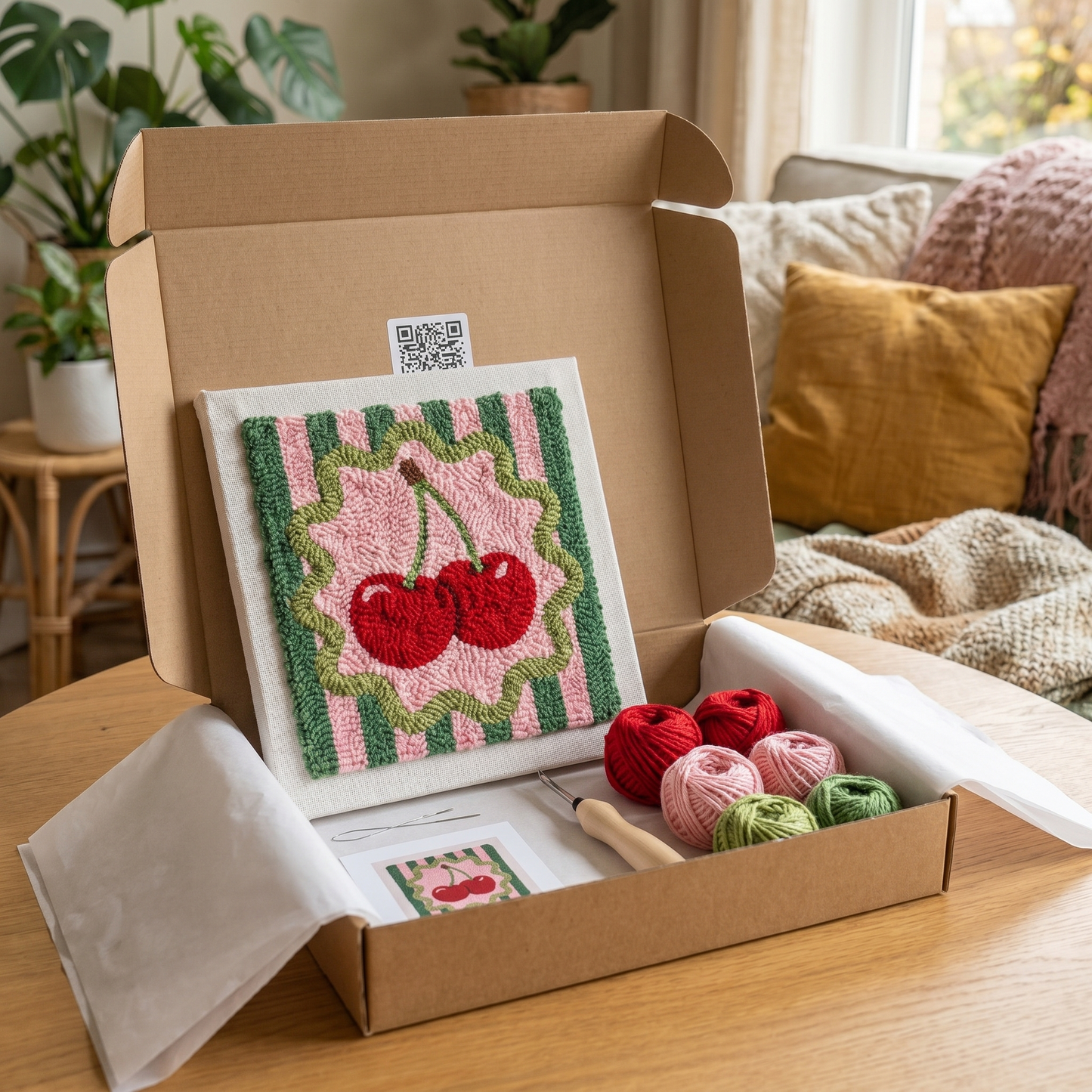 Punch Needle Kit - Cherry Duo