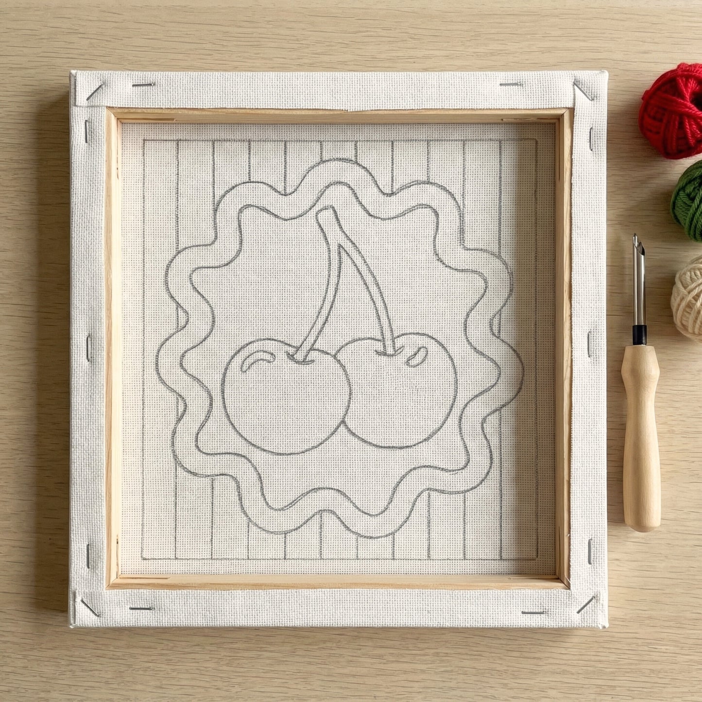 Punch Needle Kit - Cherry Duo