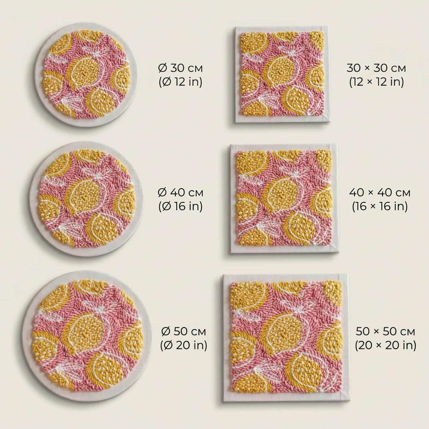 Punch Needle Kit - Lemon Freshness