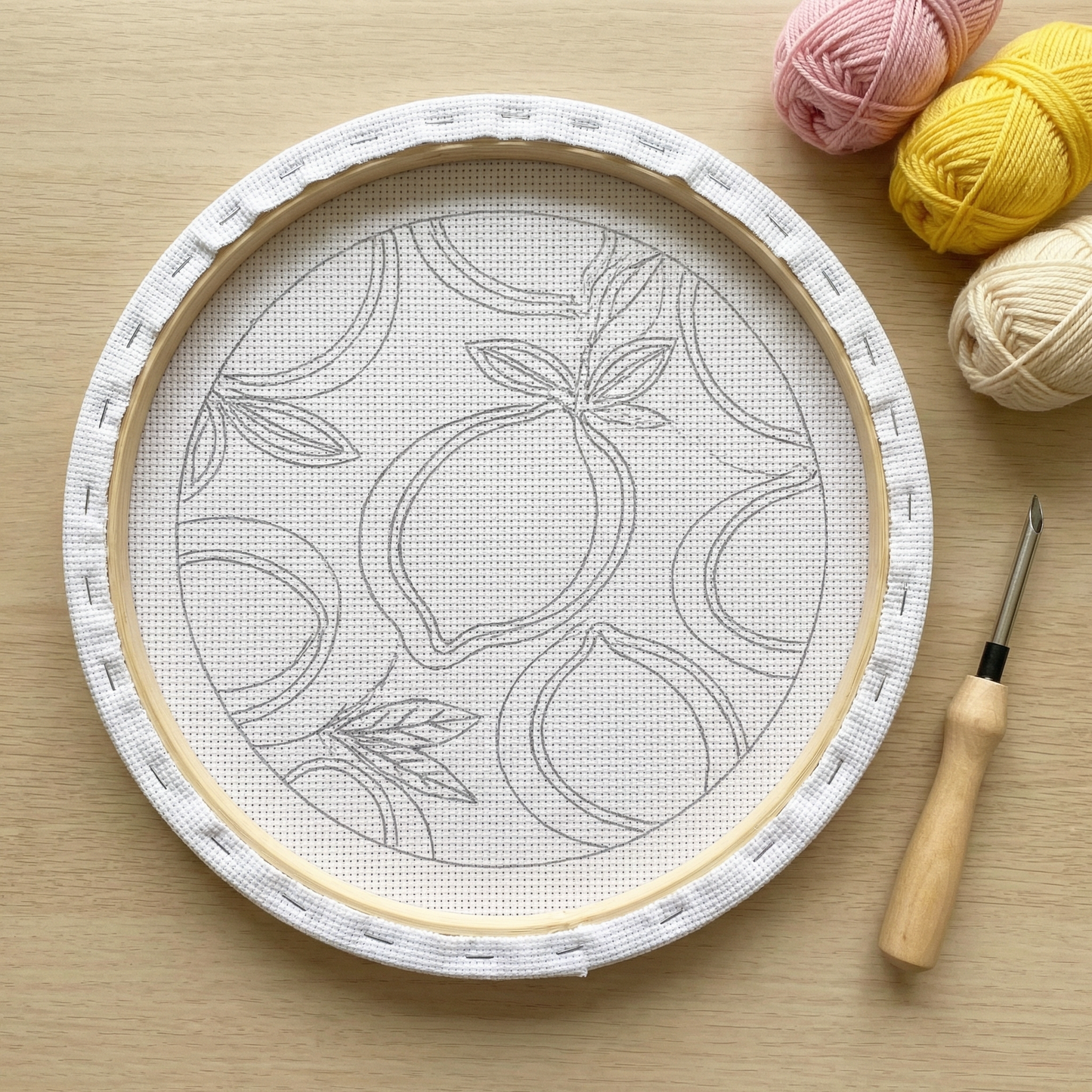 Punch Needle Kit - Lemon Freshness