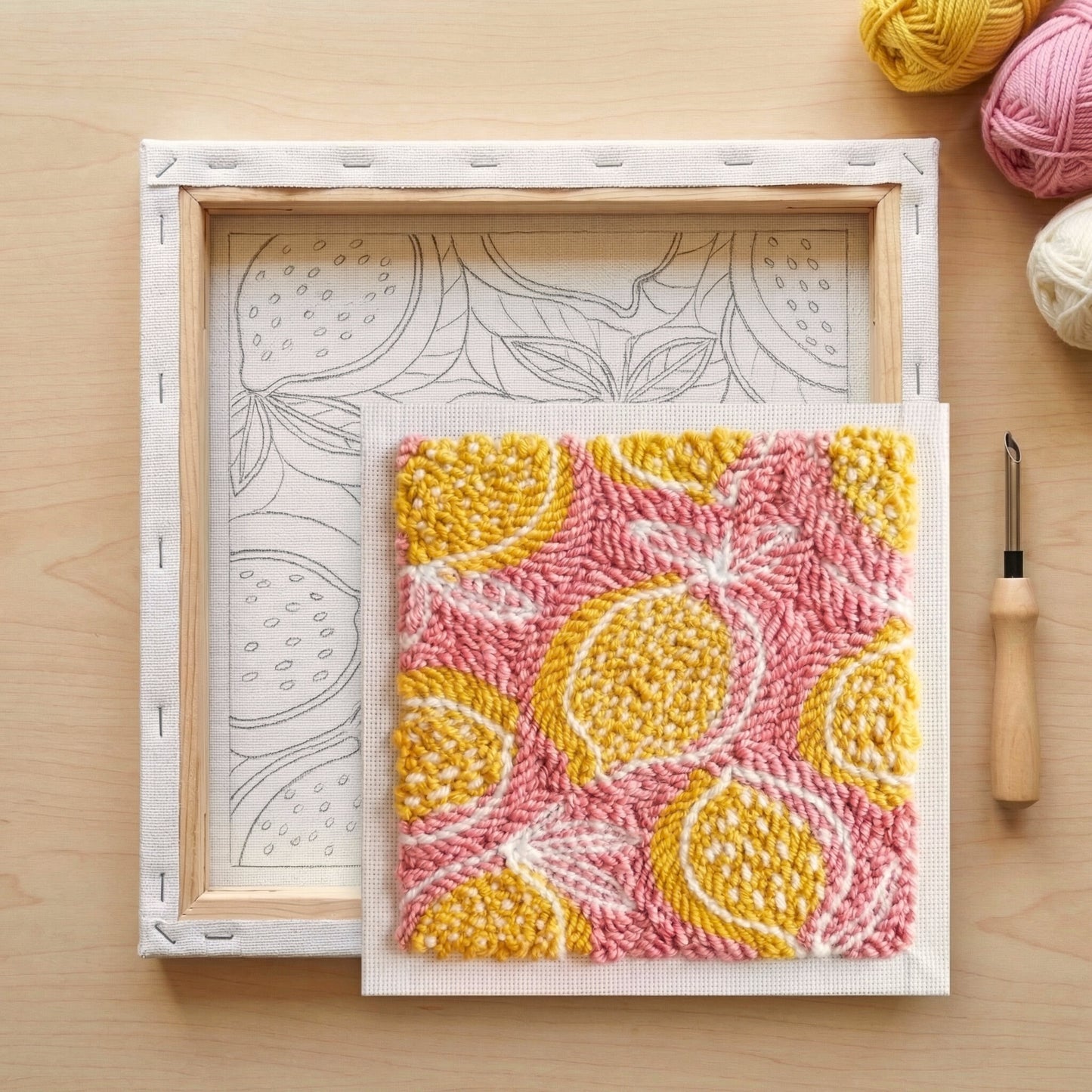 Punch Needle Kit - Lemon Freshness