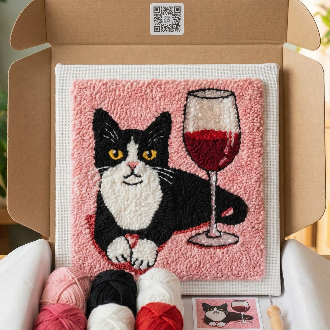 Kit Punch Needle -  Chat Romantique