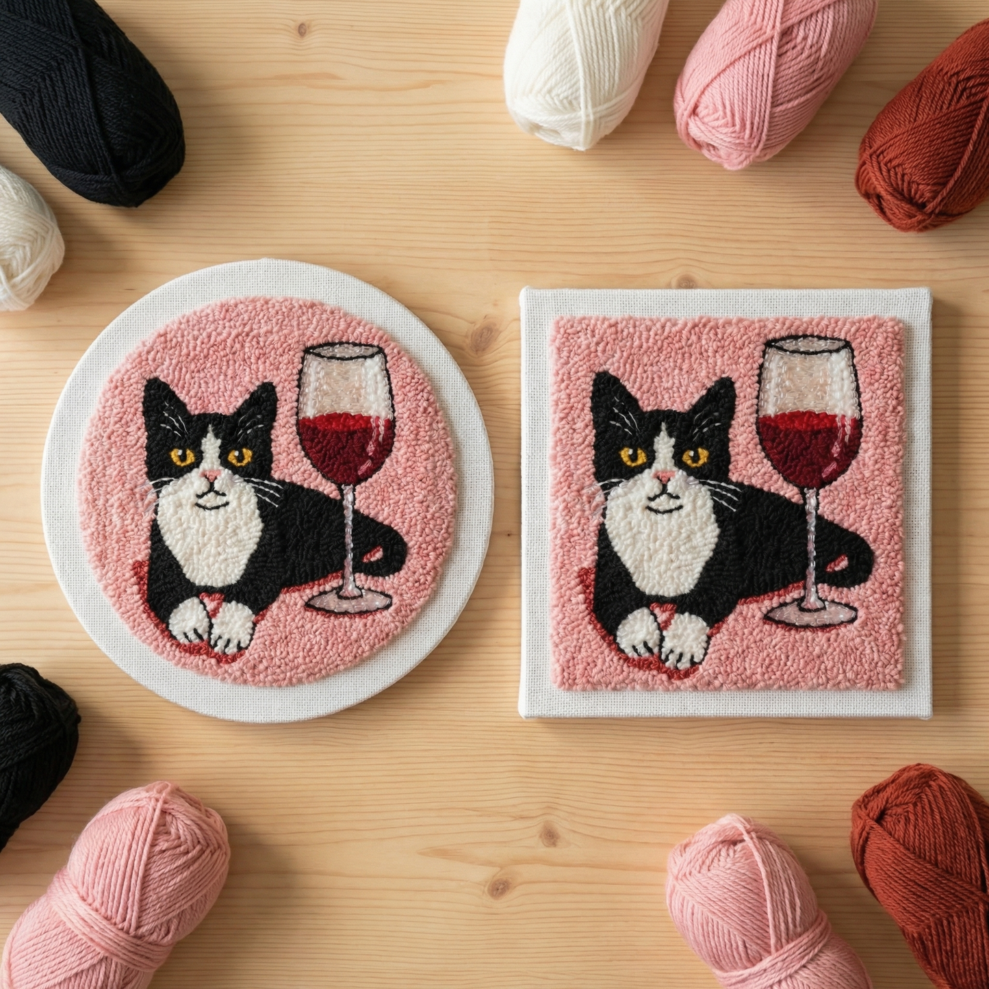 Kit Punch Needle -  Chat Romantique