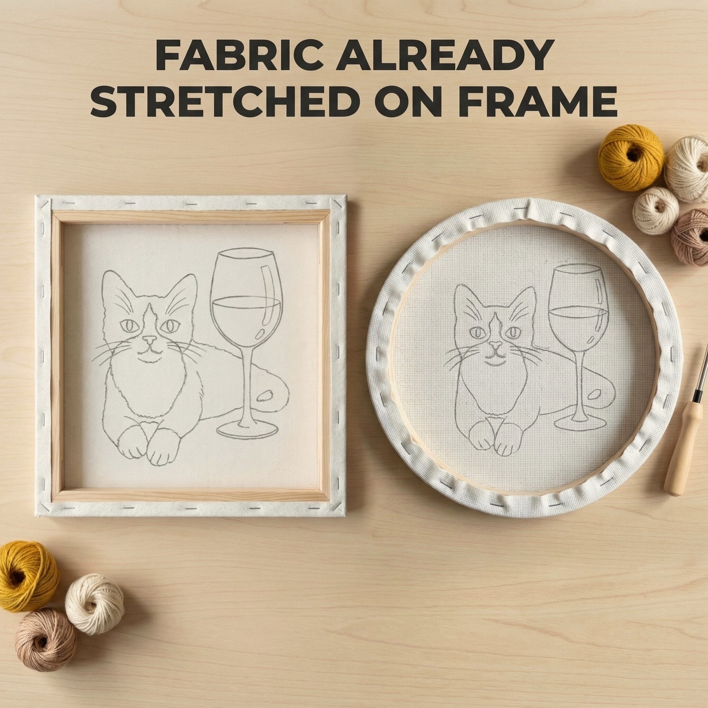 Kit Punch Needle -  Chat Romantique