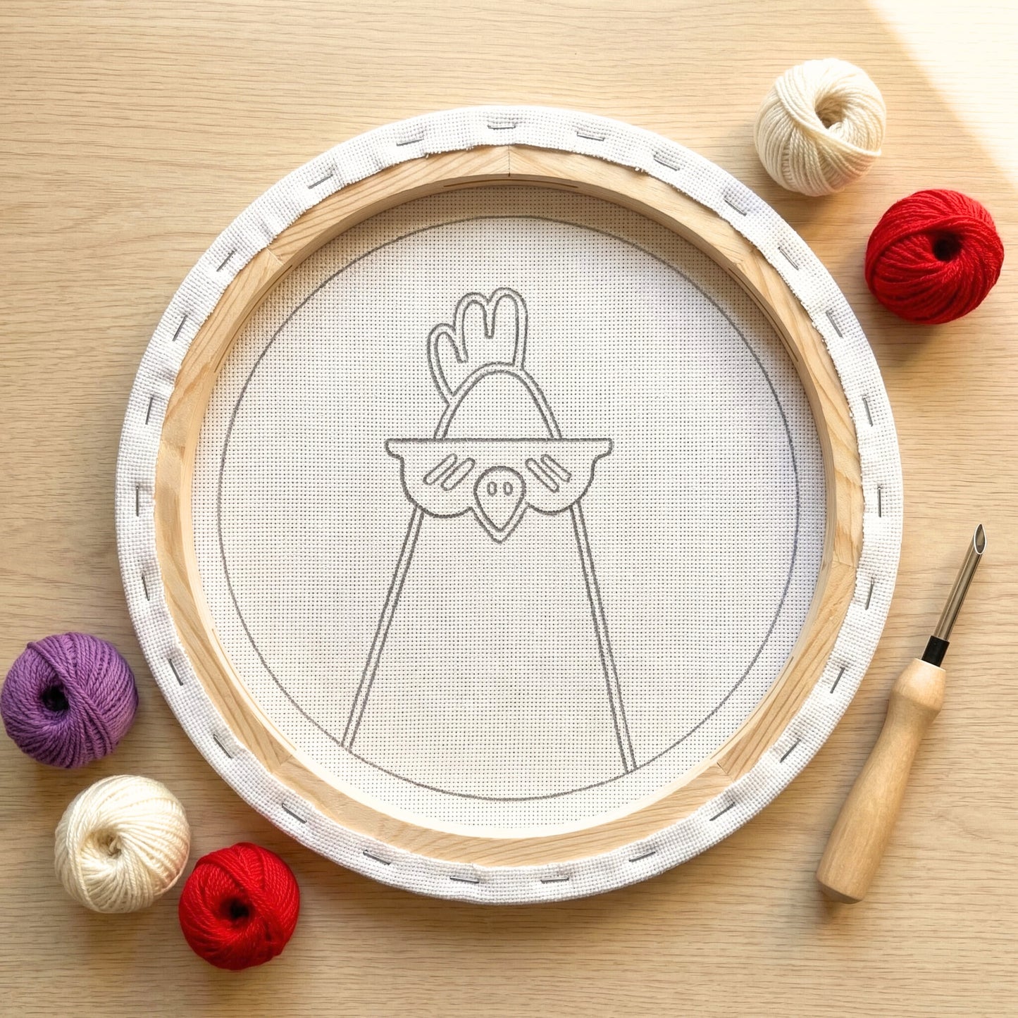 Punch Needle Kit - Country Hen