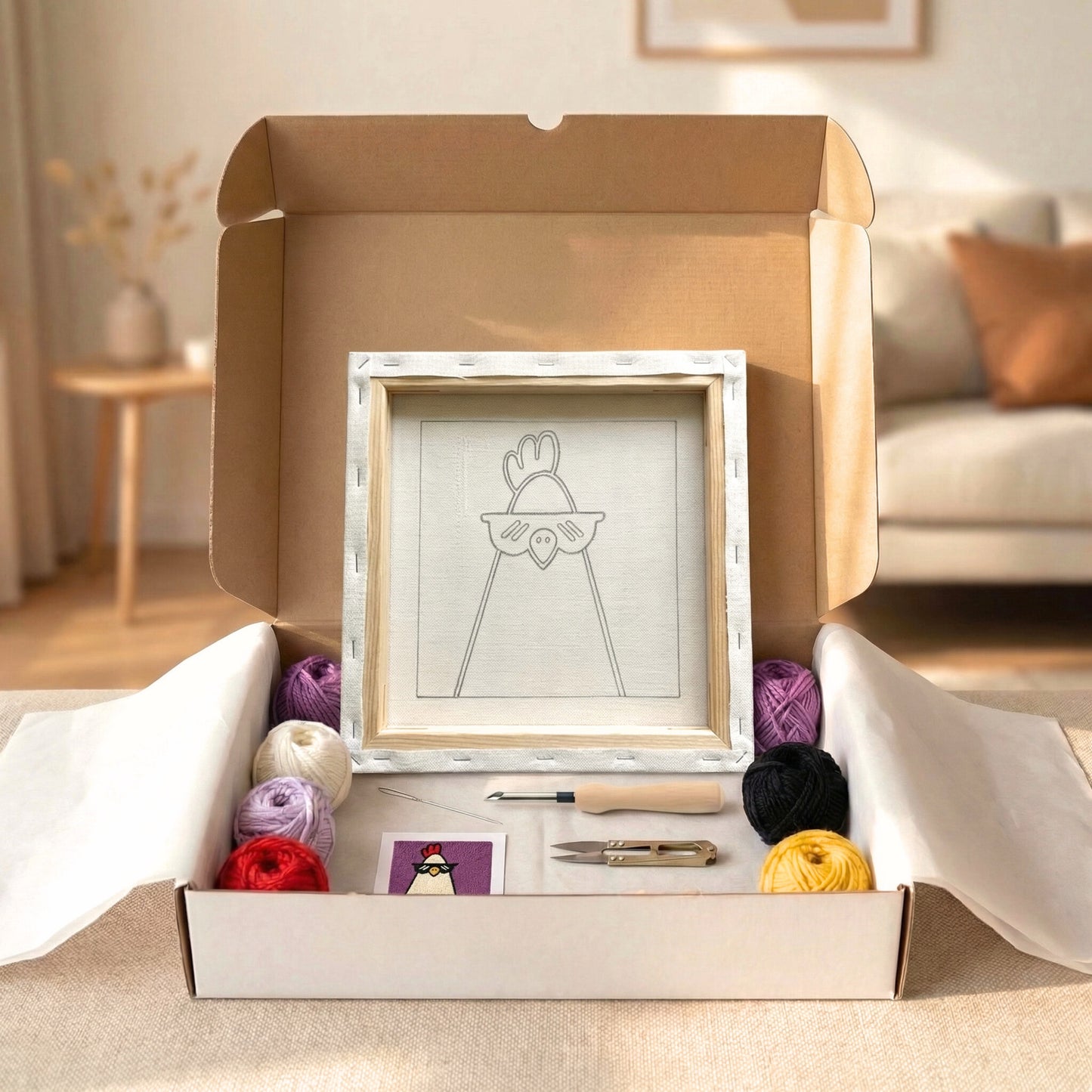 Punch Needle Kit - Country Hen