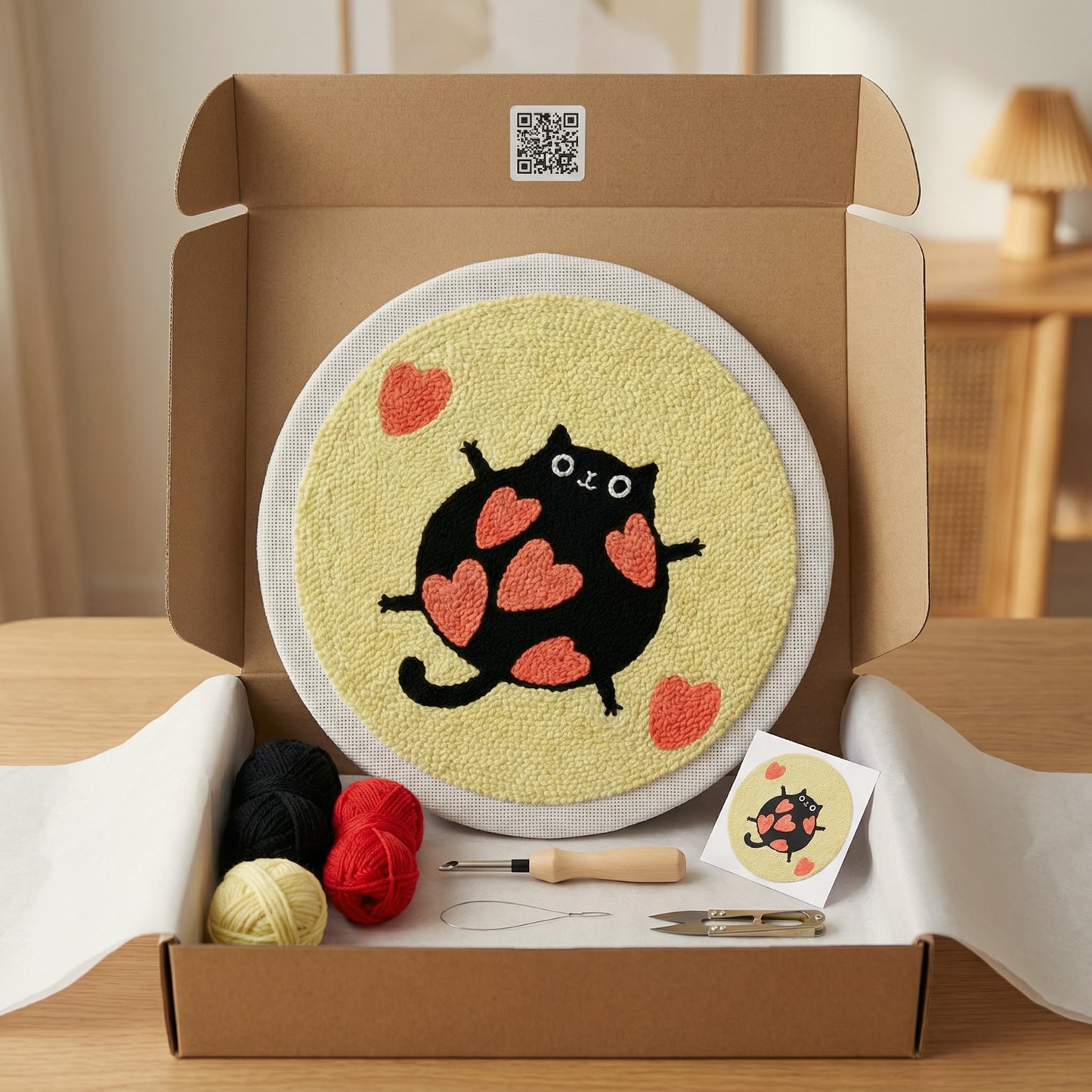 Kit Punch Needle -  Amour de Chat