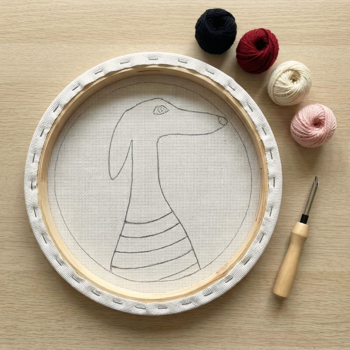 Punch Needle Kit - Distinguished Dog