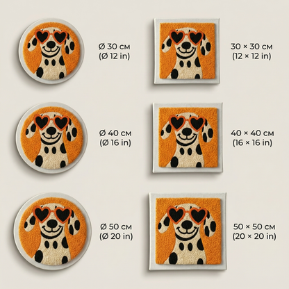 Punch Needle embroidery tutorial - Crafting a faithful dog portrait with soft wool and magic needle