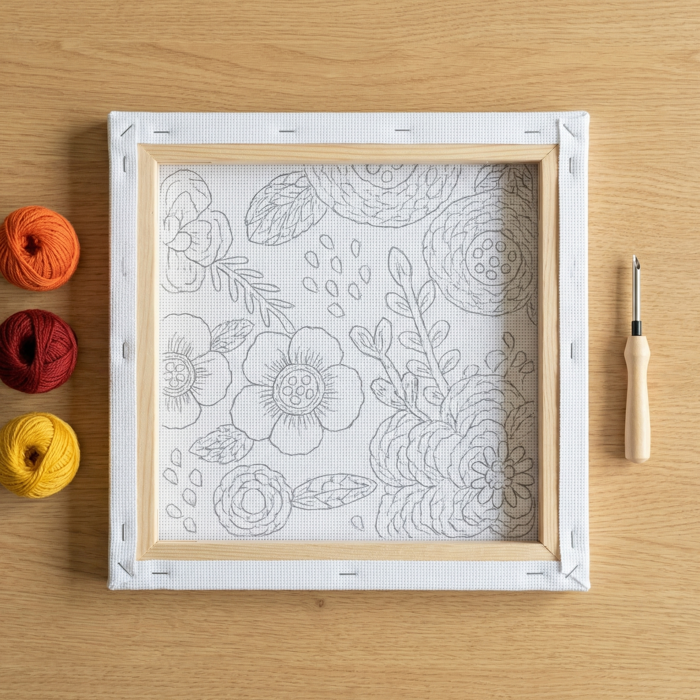 Punch Needle Kit - Flourishing Beauty
