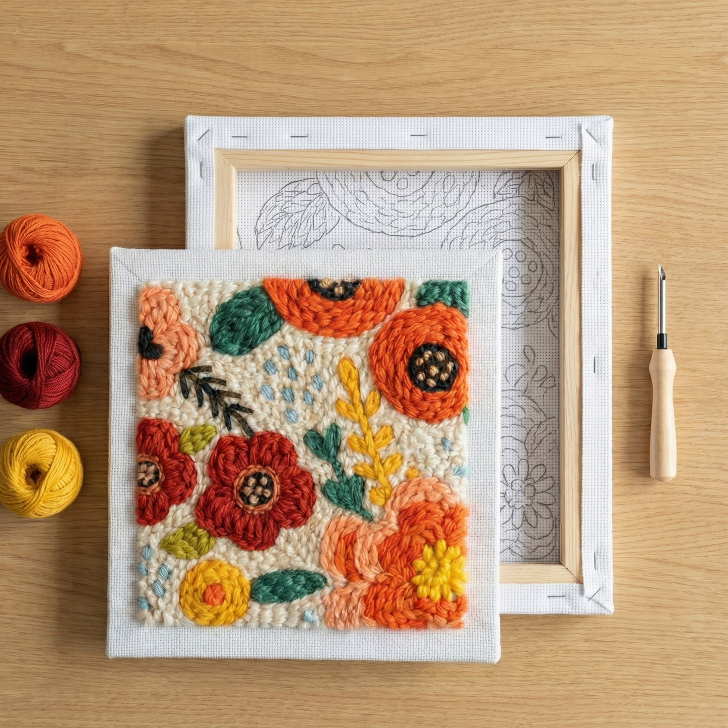 Punch Needle Kit - Flourishing Beauty