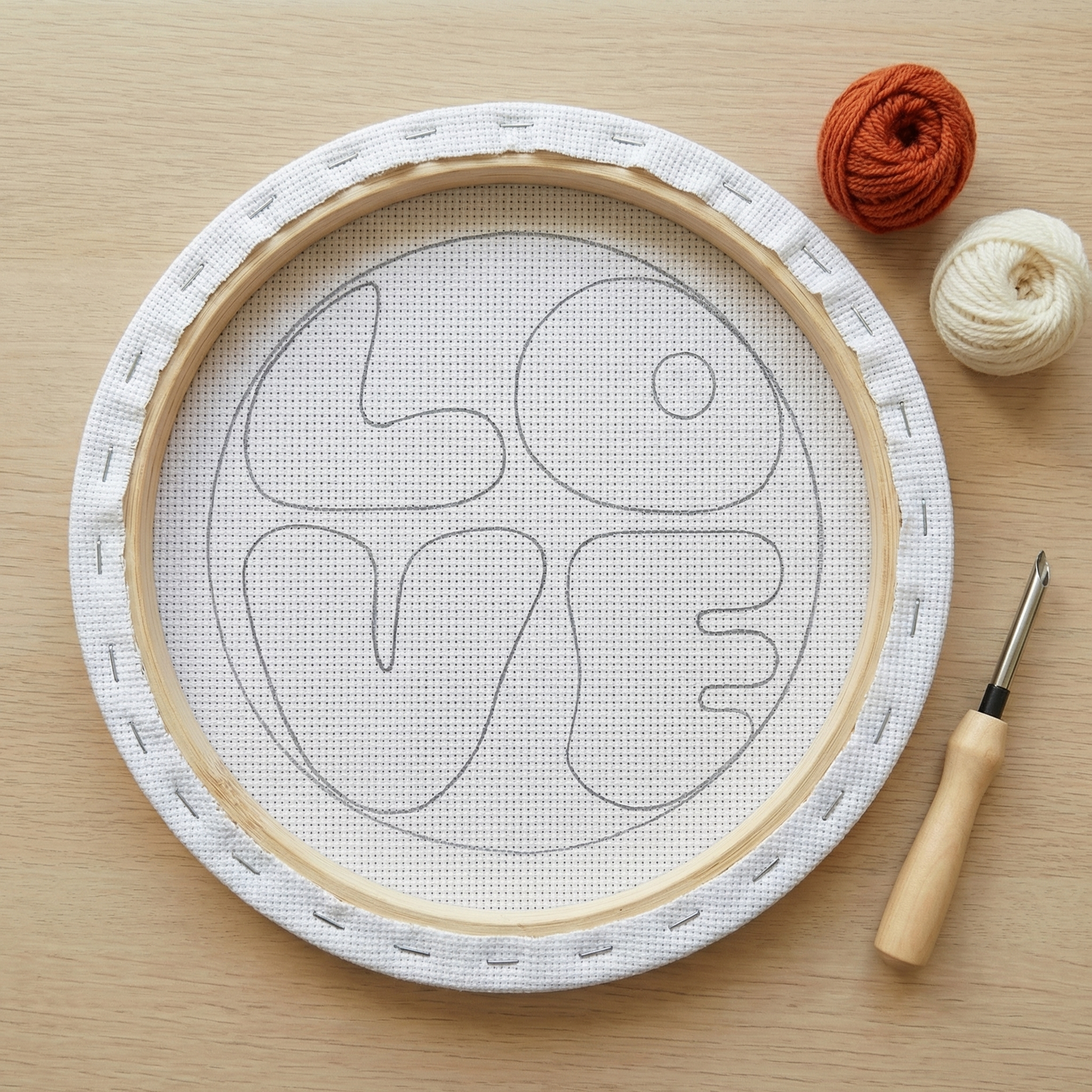 Kit Punch Needle -  Amour Infini