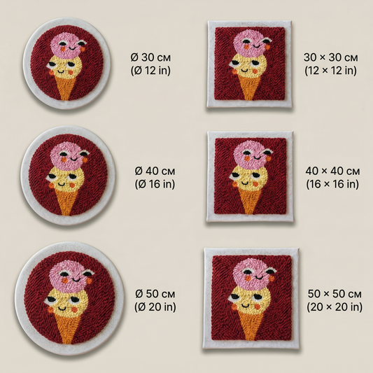 Punch Needle Kit - Joyful Ice Cream