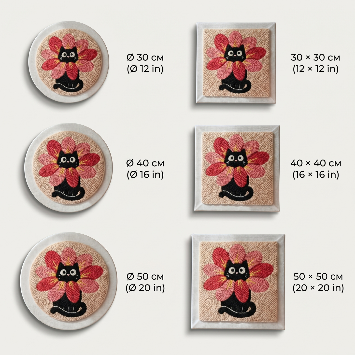 Punch Needle Kit - Cat in Blossom