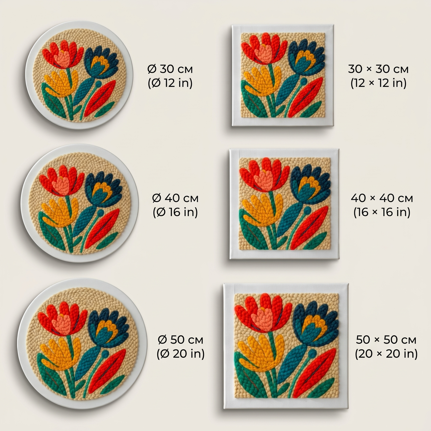 Punch Needle Kit - Ethno Floral Magic