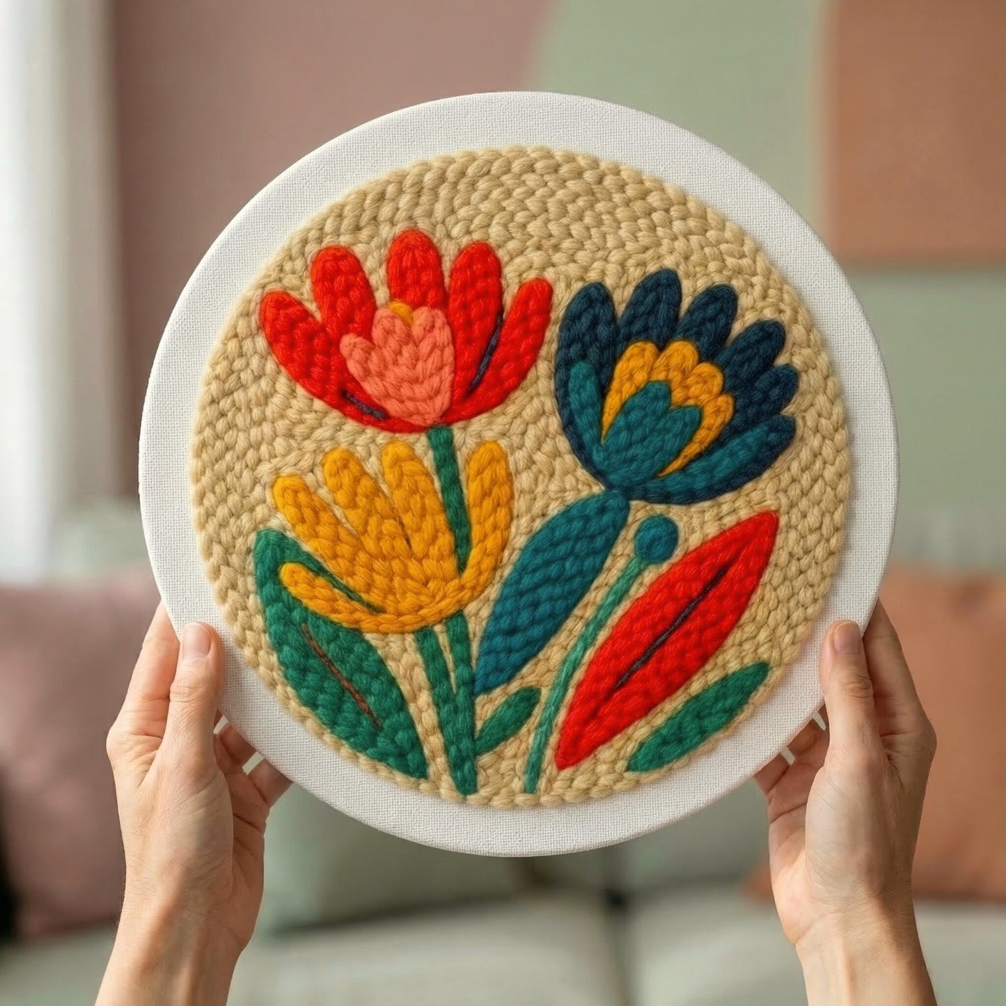 Punch Needle Kit - Ethno Floral Magic