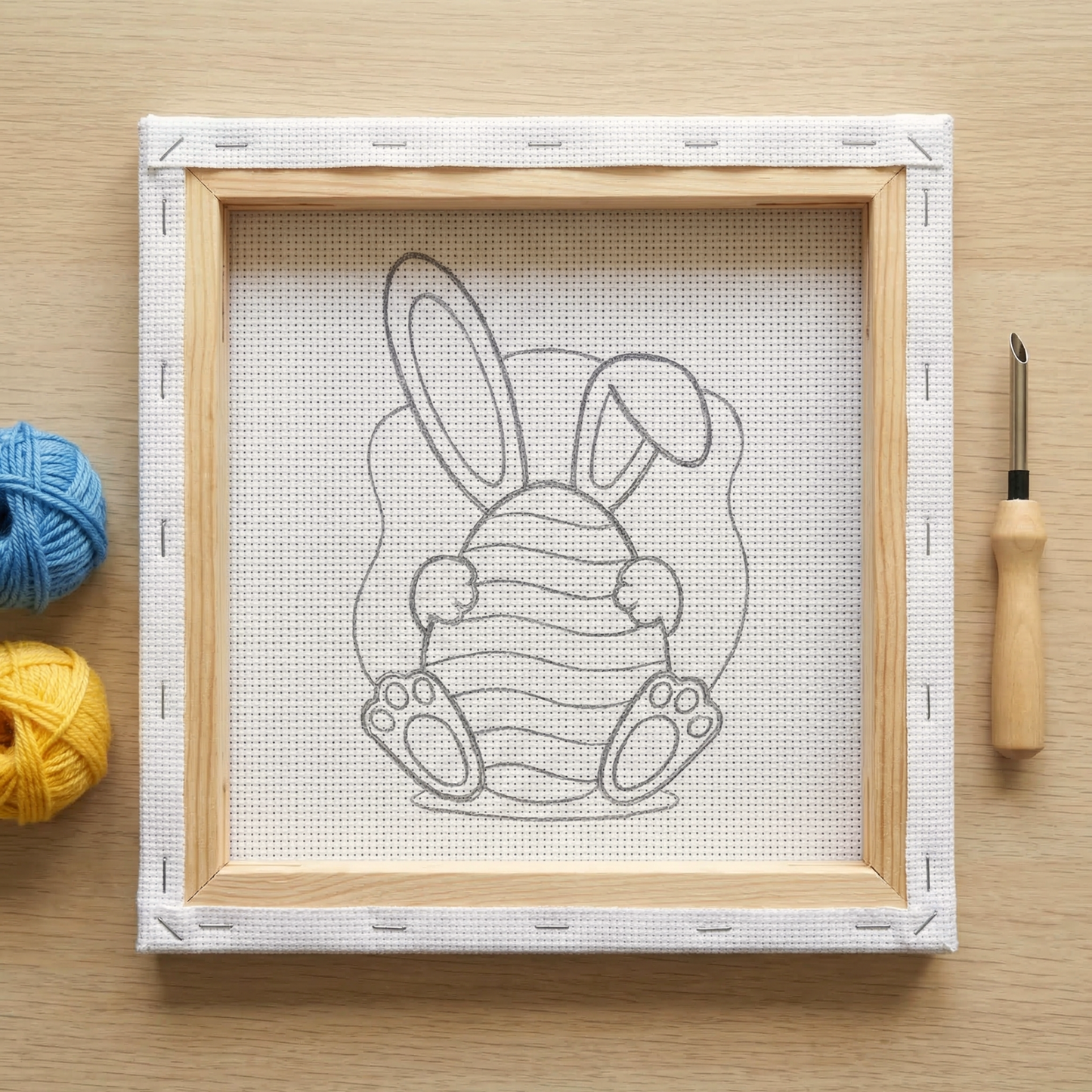 Punch Needle Kit - Easter Bunny Decor